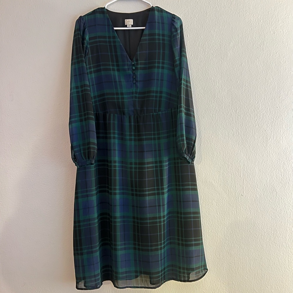 A New Day Dress, size medium, tartan dress